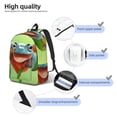 thumbnail image 4 of Honeii Flying Frog On Branch Print Canvas College Laptop Backpack, Durable Rucksack Travel Notebook Bag School Backpack Book Bag for Men Women-Small, 4 of 7