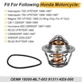 thumbnail image 2 of M MATI Thermostat w/O-Ring for Honda RVF750R XR650R VFR700 750 CB400 600 CBR900RR VF750C 1986-2007 19300-ML7-003, 2 of 13