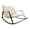 Beige, variant on Luzkey Double Rocking Chair Lounger with Backrest with Footrest Rocking Armchair Modern Lounge Chair Reclining Chair for Living Room Beige