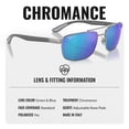 thumbnail image 4 of Ray-Ban RB3737 CHROMANCE POLARIZED Rectangle Shaped Sunglasses for Men & Women - Includes Official Rayban Eyewear Kit - Ideal Formal & Casual Wear Sunglasses - Green & Blue Lens, 4 of 7