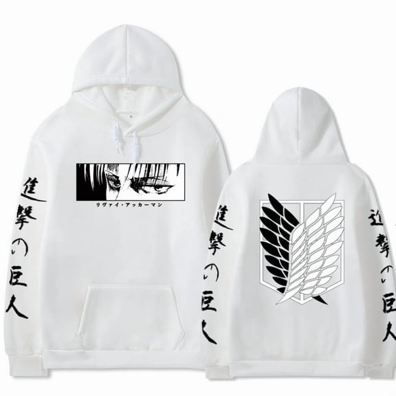 ZHOUSIQISW Hot Anime Attack on Titan Hoodies Unisex Pullover Hooded Sweatshirt