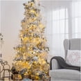 thumbnail image 7 of JERFIT 12-Pack White Glass Christmas Ornaments, Shatterproof Hanging Balls for Xmas Tree Holiday Party Wedding Decorations, 7 of 7