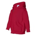 thumbnail image 2 of Toddler Full-Zip Fleece Hoodie , Red , 5 and 6 years old, 2 of 7