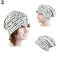 thumbnail image 5 of Meidiya Cotton Slouchy Beanie Unisex Letter Print Skull Cap Hip-Hop Soft Lightweight Running Beanie Adult Dwarf Hats Chemo Cap for Men Women, 5 of 8