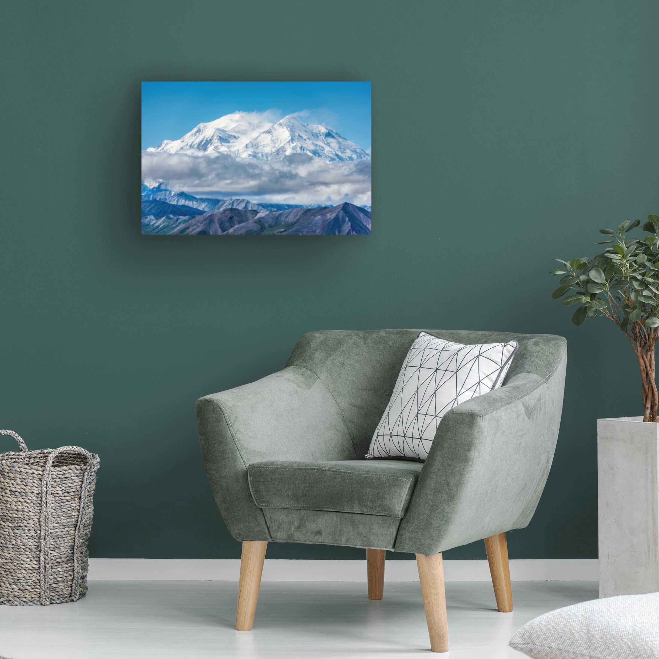 Canvas Wall Art - Jeffrey C. Sink 'The Departing Storm' Wall Art for Living Room, Bedroom, or Office Décor by Trademark Fine Art - 47 x 30 Inches