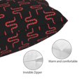 thumbnail image 3 of Yiaed Red Snake Print Brushed Microfiber Envelope Pillowcases, Standard,Envelope Closure Pillow Cases(No pillow core)-14"x20", 3 of 6