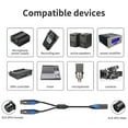 thumbnail image 3 of Cable Divisor XLR de 50 cm, 1 XLR Hembra A 2 XLR Macho, Cable Divisor XLR en &, Cable Divisor de Micrófono para Amplificador Mezclador FMM, 3 of 5