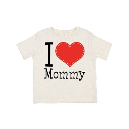 

Inktastic I Love Mommy Heart Gift Toddler Boy or Toddler Girl T-Shirt