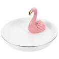 thumbnail image 5 of WHAMVOX Flamingo Design Jewelry Tray Creative Jewelry Storage Plate Home Desktop Decor, 5 of 8