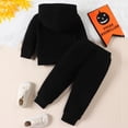 thumbnail image 4 of FYDUU Baby Boy Halloween Outfit Long Sleeve Pumpkin Skeleton Hoodie Sweatshirt Top Pant Toddler Fall Winter Clothes Set 18-24 Months, 4 of 9