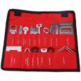 thumbnail image 1 of 38pcs Radio Removal Tool, Keenso Autoradio Stereo Extraction Tool Carbon Steel Removal Tool Installer (Rote Tasche), 1 of 5