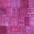 thumbnail image 1 of Ahgly Company Indoor Square Patchwork Purple Transitional Area Rugs, 7' Square, 1 of 4