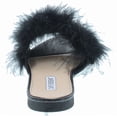thumbnail image 4 of Cape Robbin Sandals-1 Women Flip Flop Fur Slide Slip On Flats Sandals Shoes Slippers Mule, Black, 6, 4 of 7