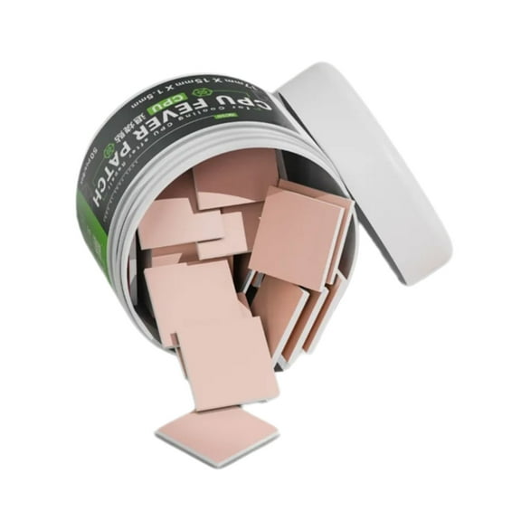 Zeiwohndc Pack Of 50 Thermals Pad Silicone Heat Conductive Sheets for CPU Cooling