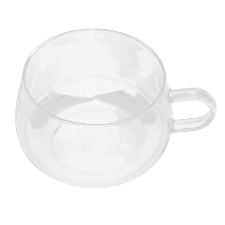 MOUMOUTEN Borosilicate Glass Measuring Cup, V Shaped Nozzle Clear Scales  Comfortable Grip, Glass Coffee Cups for Home Kitchen Baking Coffee Drinks