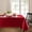 Red, variant on Threadmade Continental Solid Texture Water Resistant Tablecloth, Red - 70"W x 70"L Round