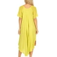 thumbnail image 2 of Sakkas Kai Palm Tree Caftan Tank Dress / Cover Up - Avocado - One Size Regular, 2 of 6