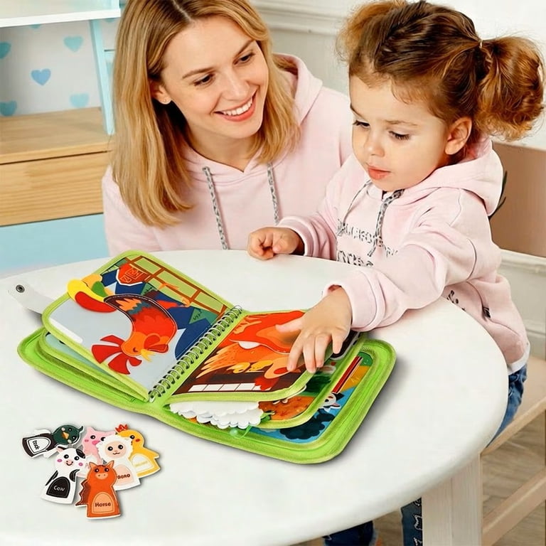 Cowin Busy Board Farm, Montessori Quiet Book Felt photo 2