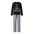 thumbnail image 4 of AIGUR Matching Family Christmas PJs, Plaid Letter Print Soft Holiday Pajamas for Whole Family, 4 of 8