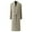 Khaki, variant on Men's Bathrobe Waffle Plus Size Long Sleepwear with Pockets V Neck Loose Belted Solid Absorption Housecoat L