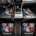 thumbnail image 6 of Harley Quinn Joker Car Floor Mats 4-Piece Full Set Front Rear Auto Foot Mats Carpets Car Foot Pad Interior Accessories Decor, 6 of 6
