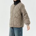 thumbnail image 2 of Women's Lightweight Quilted Jacket Long Sleeve Warm Oversized Coat, 2 of 2
