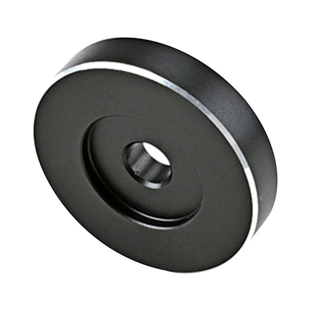 Portable 45 RPM Middle Adaptor Phonograph Turntable Adapter for TV Home Audio Black