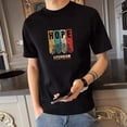 thumbnail image 5 of Camisetas con estampado de alfabeto para hombre, camisetas de gran tamaño para hombre, camisetas gráficas blancas, ropa barata y de alta calidad, nuevas en moda, 5 of 5