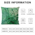 thumbnail image 6 of Acheng Throw Pillow Cover Green Paint Splatter Pattern in Teal from The Material Home Decor Pillowcase Cushion Cover for Sofa Couch Bed and Car,Set of 2 White, 6 of 6