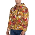 thumbnail image 2 of Hoodies for Men - Cute Food Cake Chicken Leg Donuts Long Sleeve Comfrt Men'S Fashion Hoodies & Sweatshirts, Sweatshirts for Men Hoodies Pullover Clothing Clothes with Pouch, 2 of 7