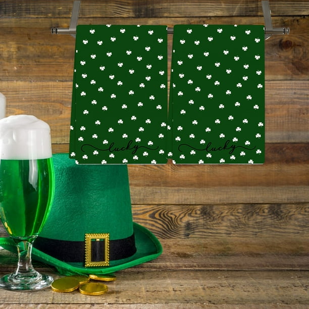 Decoraciones del Día de San Patricio, Accesorios del Día de San Patricio, Regalos del Día de San Patricio, Toalla de Mano del Festival Irlandés, Toalla con Estampado de Árbol de Camión, Toalla, Decora