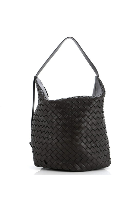 Pre-Owned Hop Bag Intrecciato Leather Large By Rebag