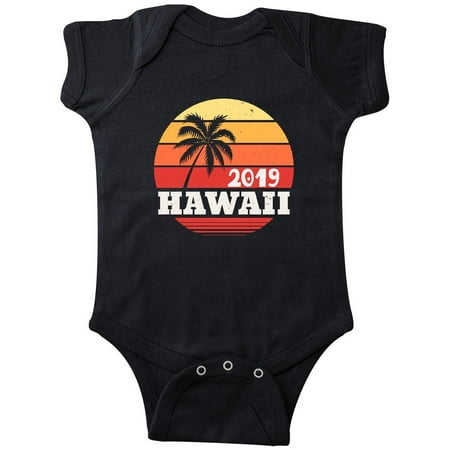 2019 Hawaii Vacation Retro Surfing Infant Creeper
