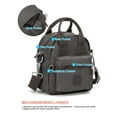 thumbnail image 3 of PULLIMORE Women Crossbody Cell Phone Bag, Small Waterproof Multi Pockets Nylon Shoulder Purse Wallet with Adjustable Strap (Gray), 3 of 11