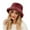 Hats for Women Wine, variant on Sinpiling Fleece Bucket-Hats for Women Casual Solid Thermal Warm Sherpa Fisherman Cap Winters