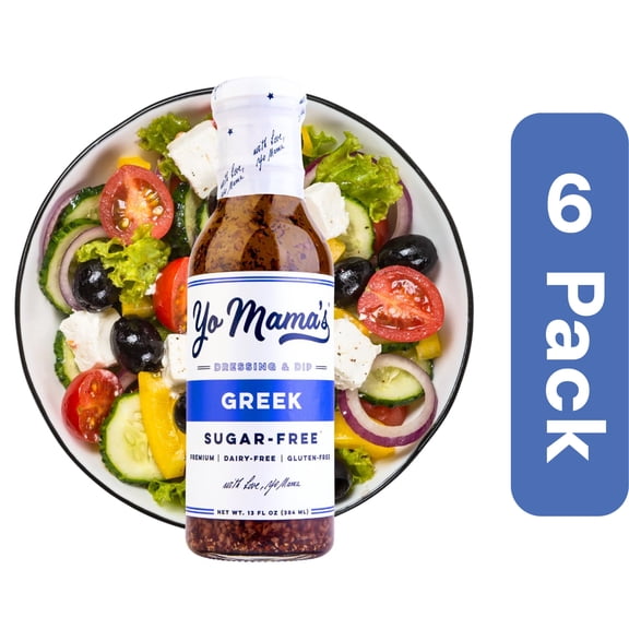 Yo Mama's Foods Greek Dressing 12 oz (Pack Of 6)