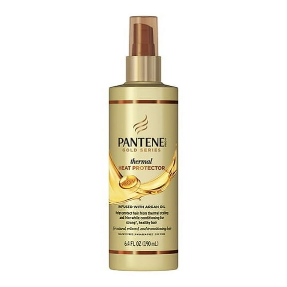 Pantene Pro V Gold Series Thermal Heat Protector with Argan Oil, 6.4 Oz, 6 Pack