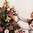 thumbnail image 6 of Christmas Ornaments 20 Pack 2.36 Inch Plastic Holiday Ball Decorations for Tree Wreath Red Green Mixed Color Set, 6 of 6