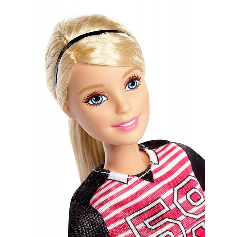 Barbie Made To Move Soccer Player Doll Ultra Flexibility Soccer Ball