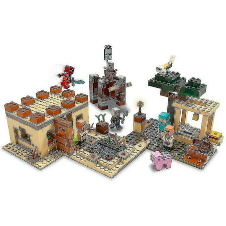 Lego minecraft pillager raid walmart hotsell