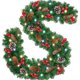 thumbnail image 1 of Guirnalda de Navidad artificial JAMW LED con adornos de luz de guirnalda de pino Sencillez, 1 of 5
