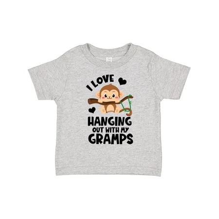 

Inktastic Monkey I Love Hanging out with My Gramps Gift Toddler Boy or Toddler Girl T-Shirt