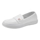 thumbnail image 1 of Zapatos de enfermería para mujer, mocasines de enfermera, zapatos casuales blancos, cómodos, sin cordones para caminar corazon 39, 1 of 9