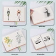 thumbnail image 4 of Simple Drawing Book 720 Sheets Soft Leather Cover Size Lightweight Notebook Empty For Creative Writing, 4 of 8