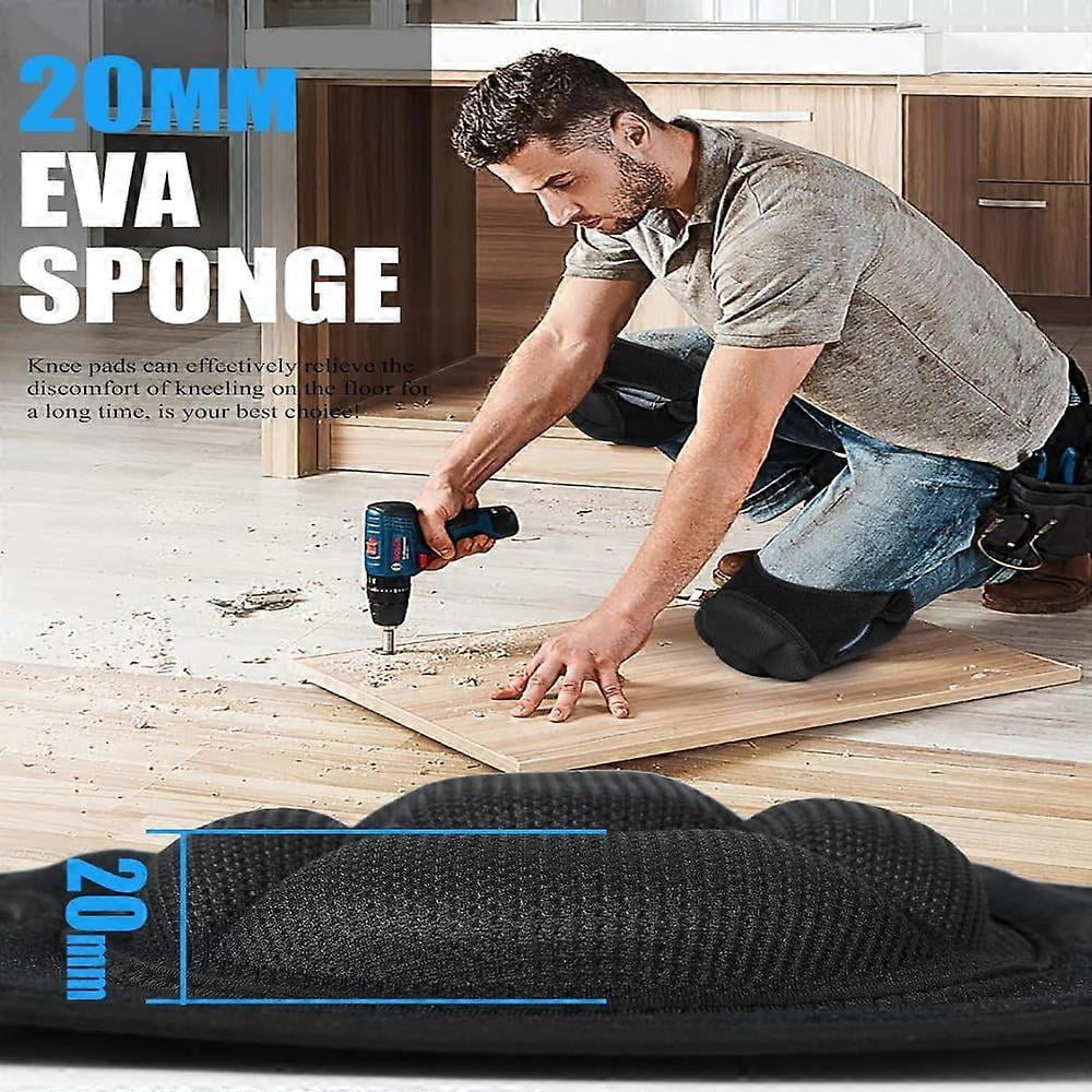 Adult Knee Pads for Gardening,Anti-Slip Collision Avoidance with Thick EVA Foam M