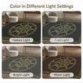 thumbnail image 7 of ODIKA 6'x9' Washable Area Rug Non-Slip, Easy Care, Key Fretwork Meander Frame Border Scroll Geometric Fret Greek Flowing Dynamic for Family Room, Living Room, Master Bedroom, 7 of 7