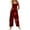 Wine, variant on Fgvctg Valentine's Day Jumpsuits for Women Dressy Sleeveless Date Night Spaghetti Straps Overall Cute Wide Leg Pant Love Heart Print Bib Overalls Rompers Sprimg Pants With Pockets Deep Red L