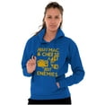thumbnail image 4 of Funny Mac and Cheese Not Enemies Joke Hoodie Sweatshirt Women Men Brisco Brands S, 4 of 6