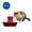 Red, variant on PetSafe Drinkwell Ceramic Pagoda Fountain - Taupe