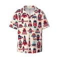thumbnail image 4 of Uemuo Rocket Pattern Pattern Cotton Linen Short Sleeve Shirts,Casual Lightweight Button Down Shirts,Vacation Beach Summer Tops-XX-Large, 4 of 7